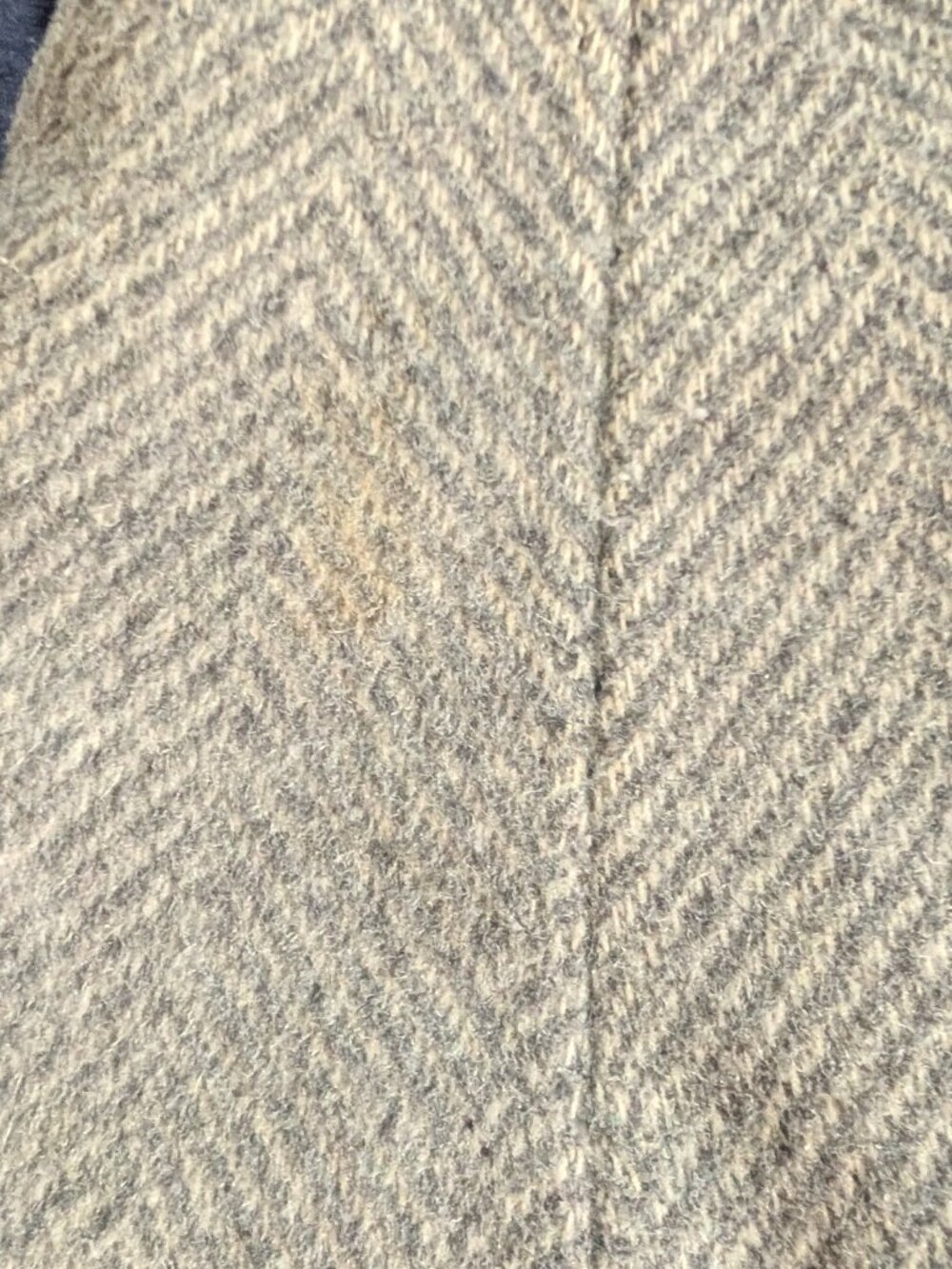 United Colors of Benetton Grey Herringbone Wool Coat Italian Size 40 US 4 Small - Picture 14 of 16
